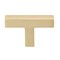 Gliderite Hardware 2-in. Solid Square Cabinet T-Knob Champagne Gold 21683-T-CHPG-1 - alternate 1